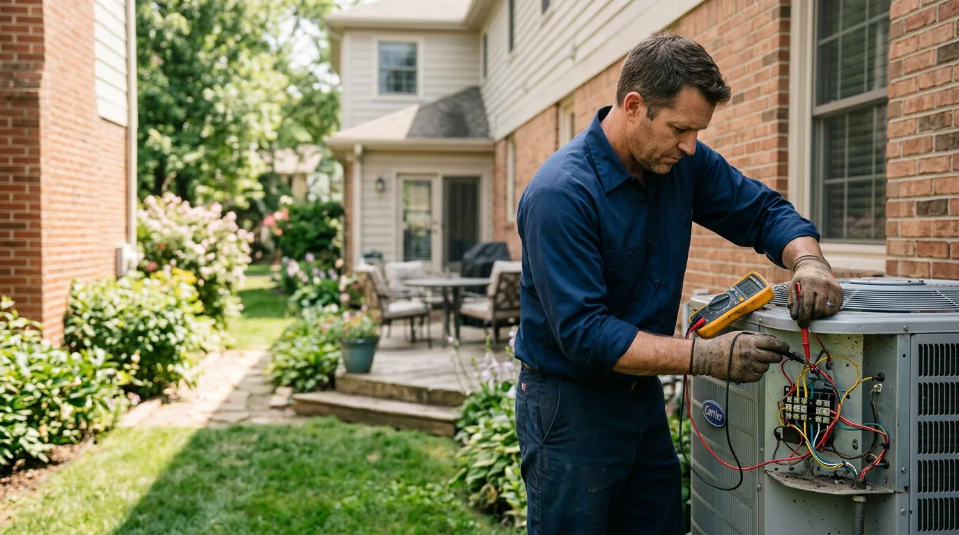 HVAC technician working near Buckley, WA